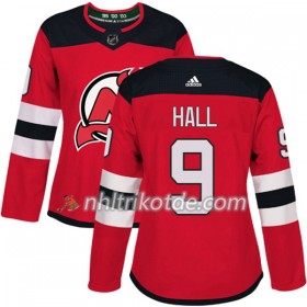 New Jersey Devils Trikot Taylor Hall 9 Adidas 2017-2018 Rot Authentic - Dame